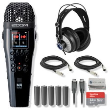 Zoom M4, Monitoring Headphones, 5x AA, XLR's, 32GB Card and Cloth