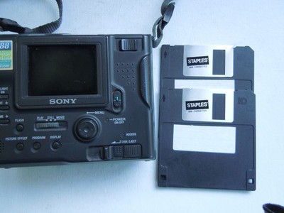 Sony Mavica MVC-FD88 1.3MP Digital Camera - Metallic gray for sale