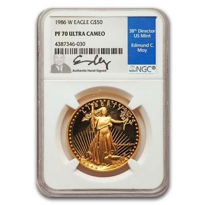 1986-W 1 oz Proof American Gold Eagle PF-70 NGC (Moy Label) | eBay