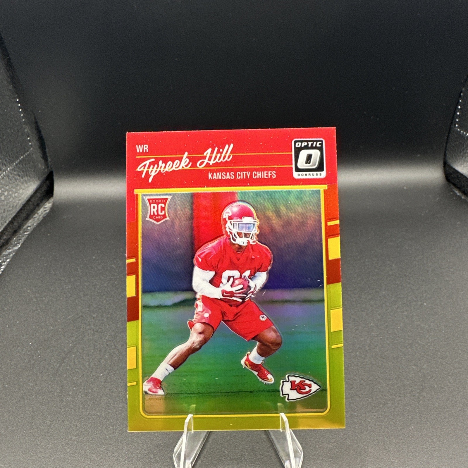 2016 Donruss Optic - Rookies Tyreek Hill #117 Red & Yellow (RC)