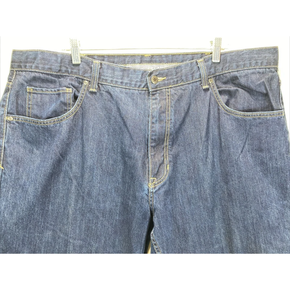 Pantalones Cortos Claiborne Calce Relajado Denim Azul Profesional Dobladillo Para Hombre Talla 44 Foto 2 de 4