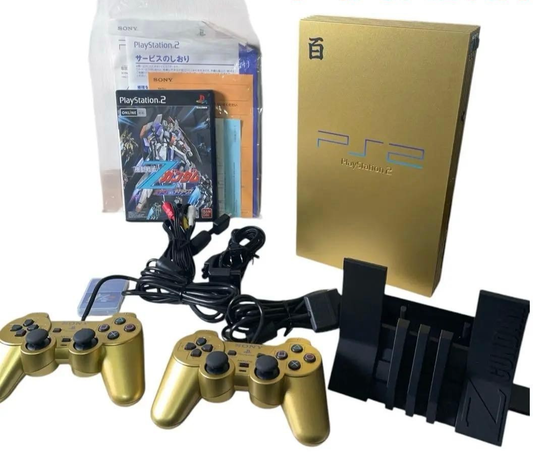 Sony PS2 Console Mobile Suit Z Gundam Hyakushiki Gold Pack SC