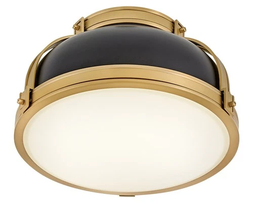 Hinkley Lighting 46351 Barton 2 Light 15"W Flush Mount Ceiling - Black / - Picture 11 of 12