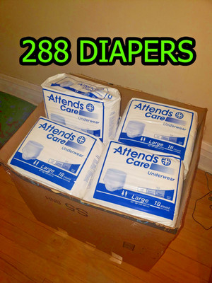 Attends Care: Large Adult Underwear Diapers Lot | 288 Count