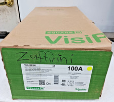 New Square D 100 Amp Non-Fused Heavy Duty Safety Switch 3 Pole 600V VHU363N