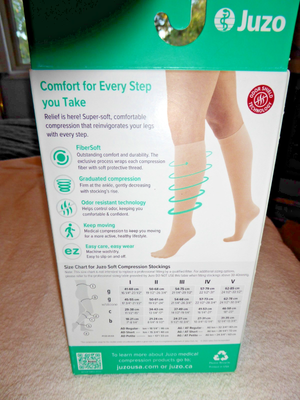 Juzo Soft 2001 Thigh-High Compression Stockings - 20-30 MmHg, Open Toe, Black, Size 4 (IV) - View #11
