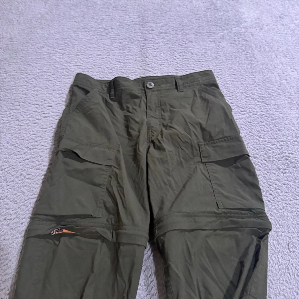 Pantalones REI Para Hombre Grandes Verdes Ligeros Convertibles Carga Senderismo Aire Libre Foto 4 de 4
