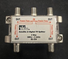 Ideal Industries Digital Cable Splitter 4-Way 2.4 GHz 85-334