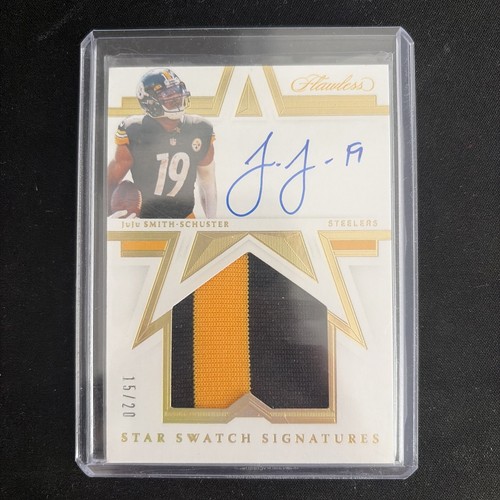 2021 Panini Flawless Juju Smith-Schuster #STS-JJS Patch Auto #15/20 Giants