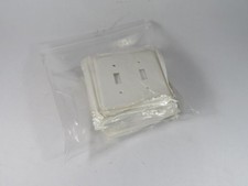 Leviton 001-88009 2-Gang Toggle Device Switch Wall Plate White Lot of 10 ! NWB !