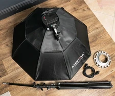 Studio Photo Video Studio 5in1 E26 E27 AMBITFUL Octagonal Honeycomb Grid Softbox