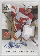 2021-22 Upper Deck SP Game Used Gold Jersey 36/65 Matthew Tkachuk #46 Auto 08r9