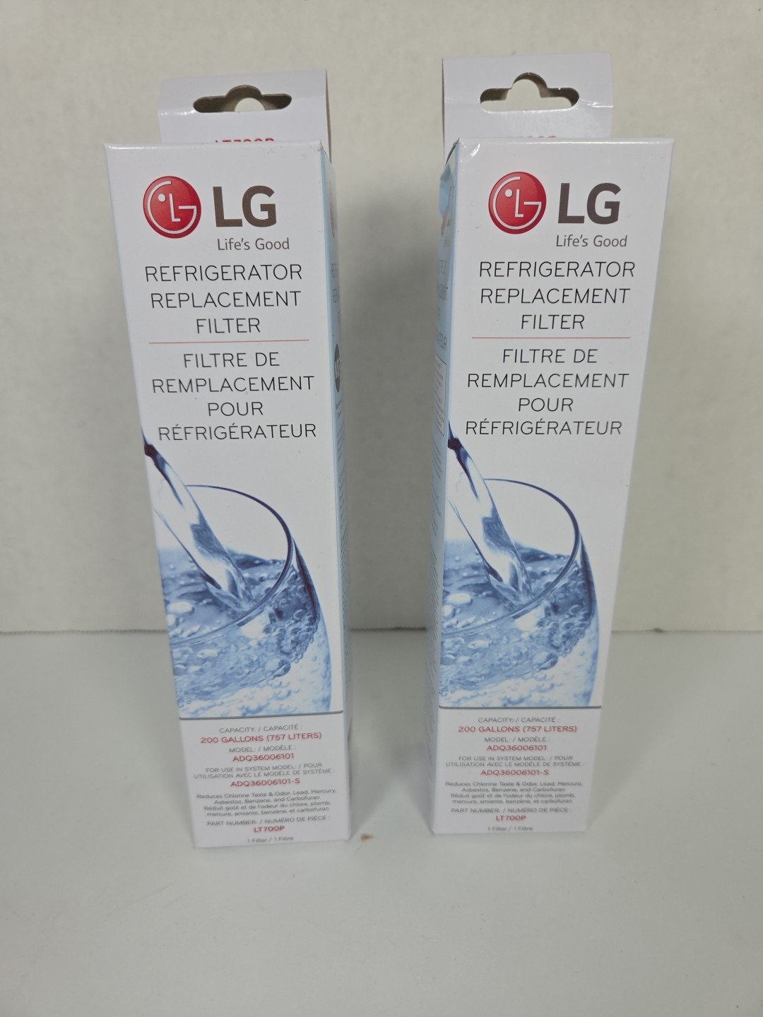 Set Of 2 LG LT700P/PC/PCS Refrigerator Replacement Water Fil
