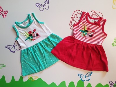 Baby Kleid Trägerkleid Minnie Mouse Größe 62 68 74 86