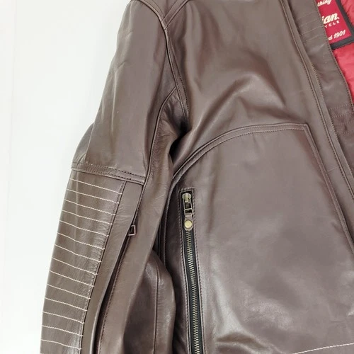 Indian Motorcycle Men's Phoenix Leather Jacket W/ Armor Brown New Small & 3XL image 6