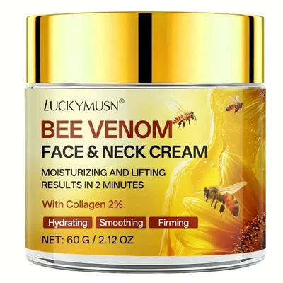 LUCKYMUSN LUCKY MUSN Bee Venom Collagen Face Lifting Cream hydrating smoothing Face Q10