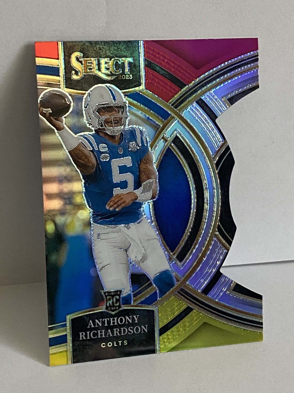 Anthony Richardson 2023 Select Red and Yellow Die Cut Rookie RC #117 Colts