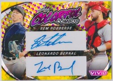 2023 Leaf Vivid Sem Robberse/Leonardo Bernal Colorful Yellow AUTO /10🔥