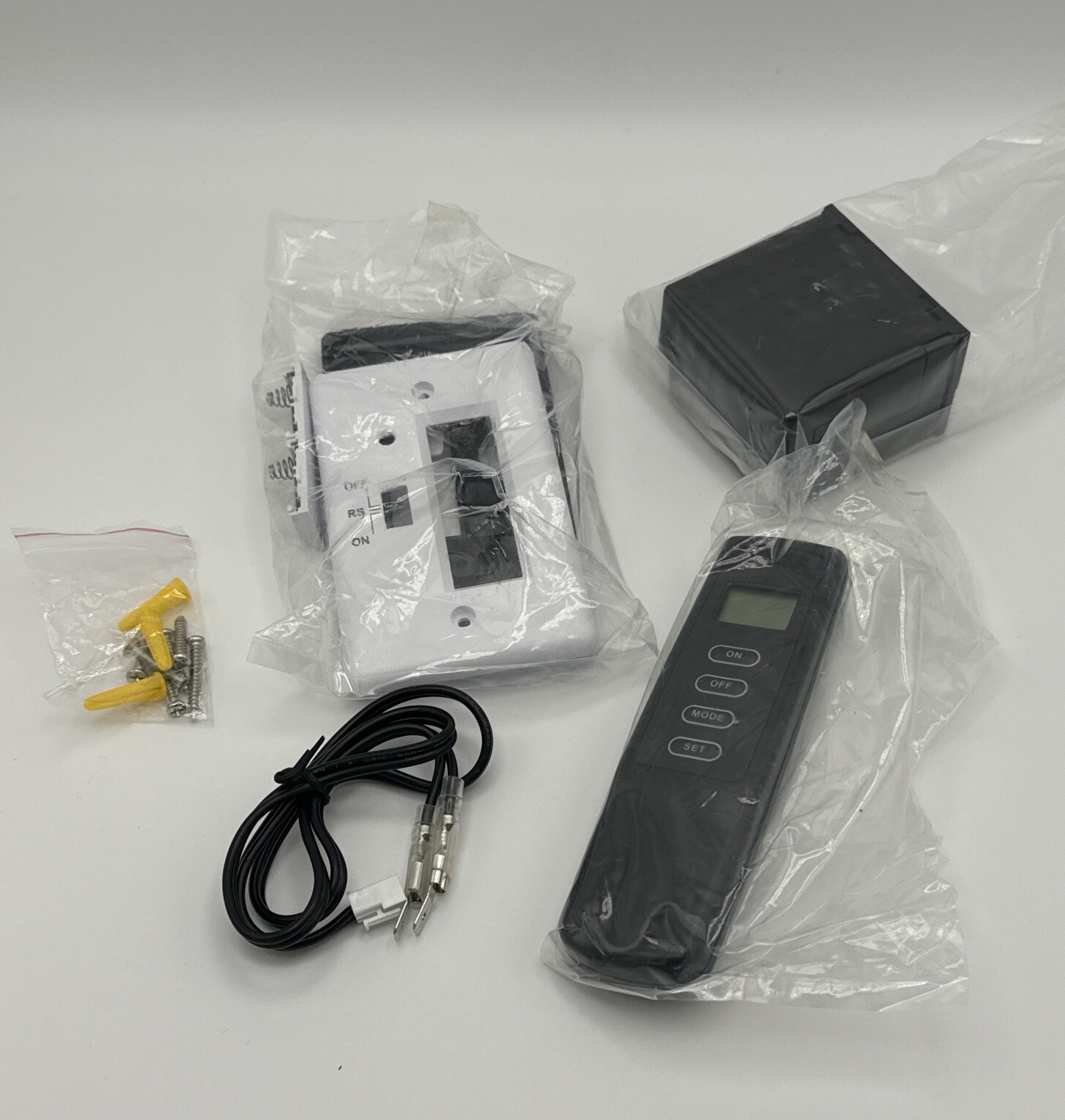 Gas Fireplace Remote Control On/Off with Thermostat Remote and Receiver Kit