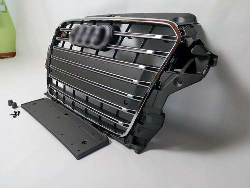 Für Audi A3 8V 2012-2015 Kühlergrill Grill in S3 Optik Grau - Afbeelding 7 van 11
