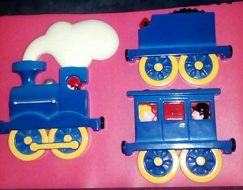Exclusive Train Shaped Tiles -Colourful Plaques - Engine, Coal Tender & Carriage - Picture 8 of 12