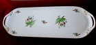 VINTAGE LARGE 19" LONG WITH HAND PAINTED FLOWERS TRAY HEREND? — photo 2