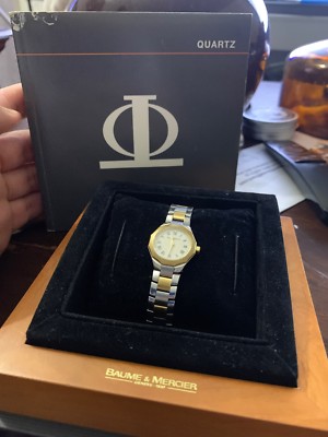 Baume Mercier Ladies Mini Riviera 2 Tone Diamond Dial 18K  display picture 2