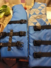 X2O Universal Adult Life Jacket Vest Blue Fishing Boating Water Ski Wakeboard