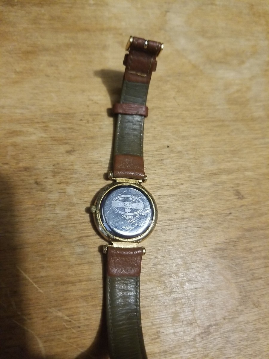 Beautiful Vintage 1992 Fossil Abalone Watch *Needs Battery  display picture 1
