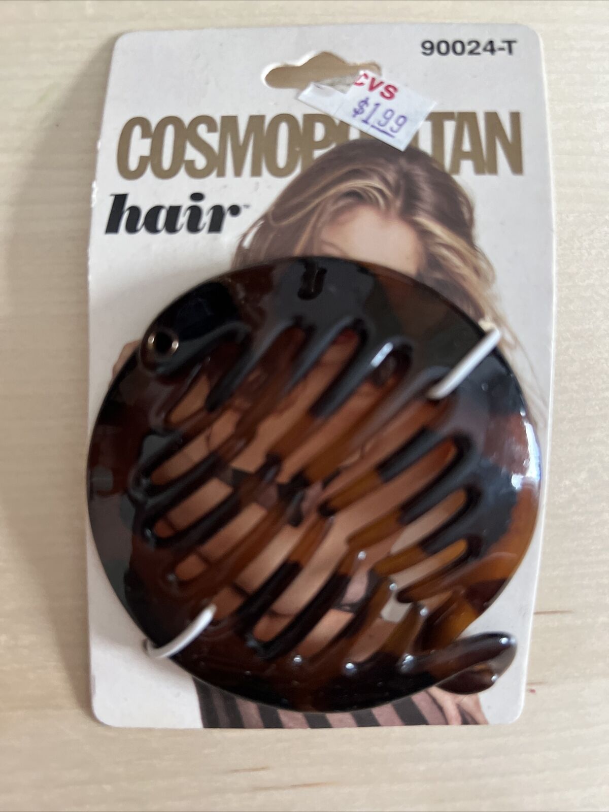 Vintage Cosmopolitan Claw Hair Clip Y2K 1999 Brown Tortoise Shell