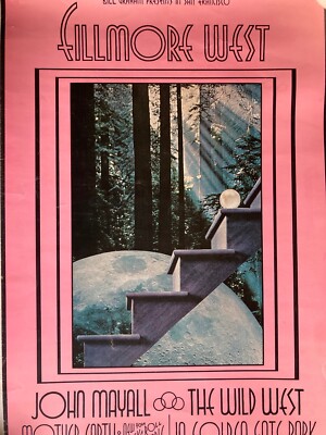 FILLMORE POSTER 1969 Original Bill Graham #188 JOHN MAYALL DAVID
