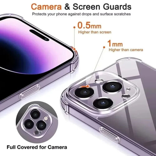 Großhandel Bulk stoßfeste durchsichtige Hülle für iPhone 16 15 14 13 12 11 Pro 8 7 6 Plus - Bild 4 von 8