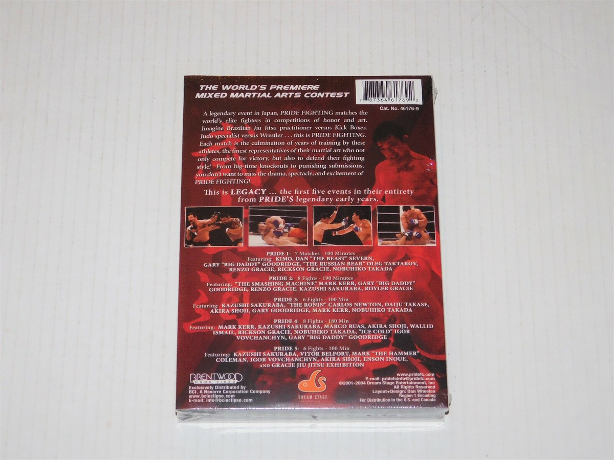 PRIDE Fighting Legacy - Pride 1-5 The Early Years DVD 5-Disc Set