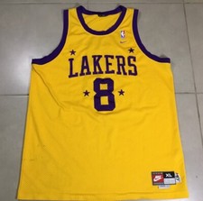VTG Men's Kobe Bryant NIKE Sz XL Los Angeles Lakers 1957 Throwback yellow Jersey