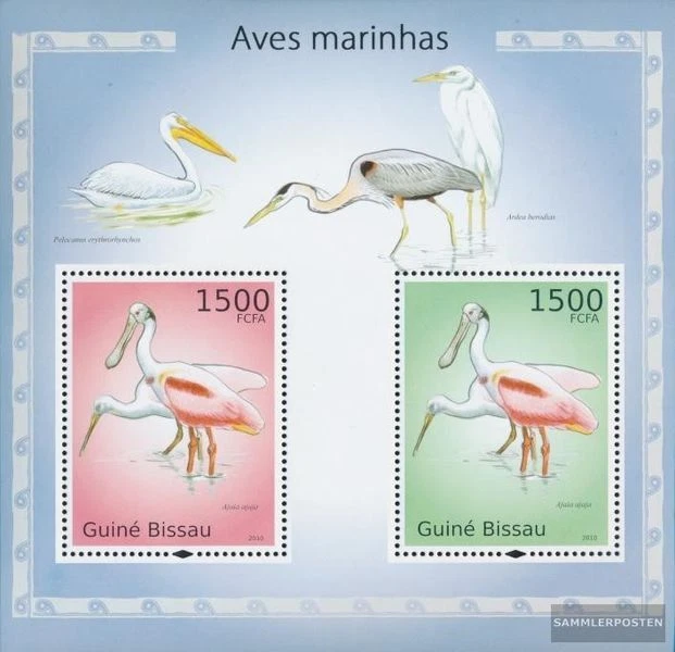 Timbres Guinée-bissau 2010 Mi bloc-feuillet 860 neuf avec gomme originale 2010 o - Photo 1/1