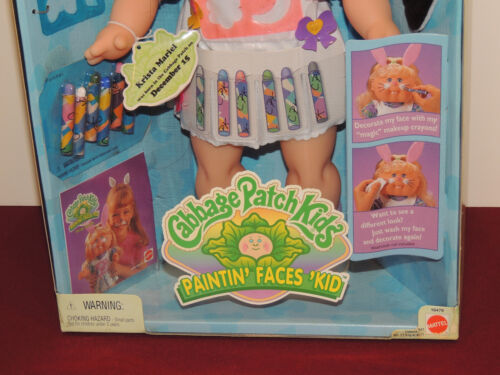 VTG Rare Cabbage Patch Kids Doll In Box, Paintin' Faces Kid, Never Played With - Picture 3 of 11