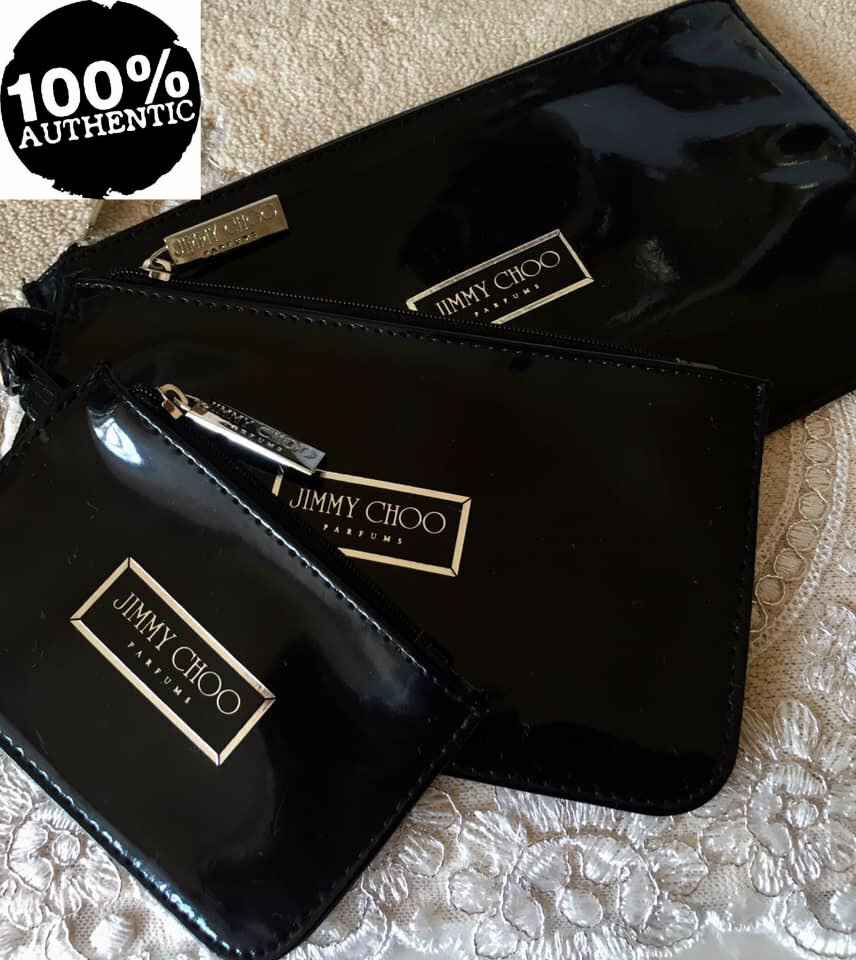 100%AUTHENTIC Ltd Edtn JIMMY CHOO COUTURE BEAUTY Large~Medium~Small TRIO BAG SET