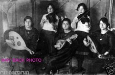 1922 REPRINT PHOTO OF ARMENIAN WOMEN MUSICIANS LOS ANGELES AREA - 4" by 6"