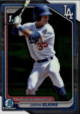 2024 Bowman Jaron Elkins #BCP-106 Chrome Prospects Los Angeles Dodgers 7F
