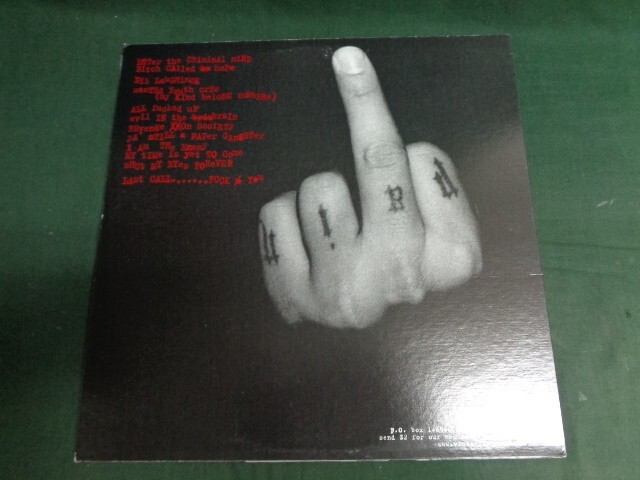 洋楽 Blood For Blood - Revenge On Society LP Blood For Blood / Revenge On Society 1998 US LP Victory