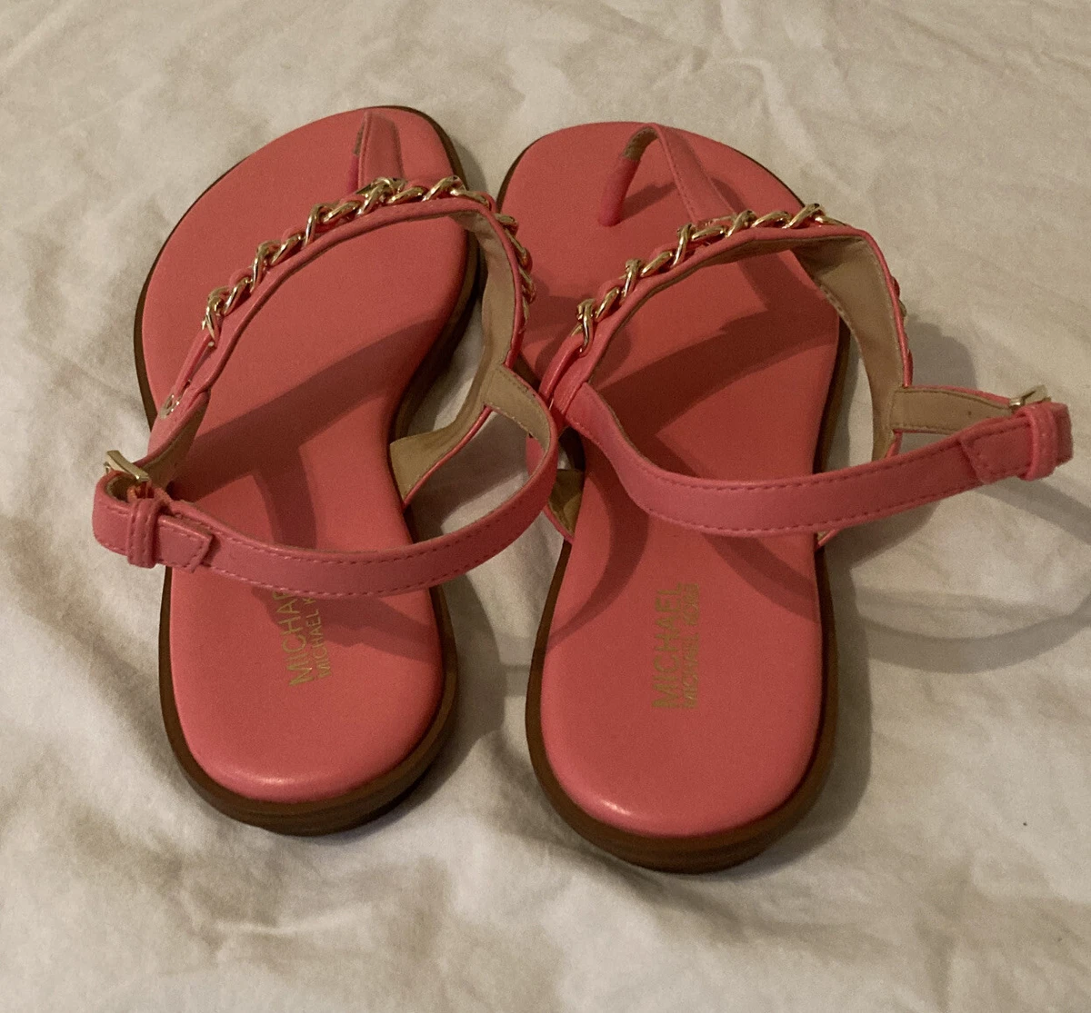 Michael kors best sale sandals pink