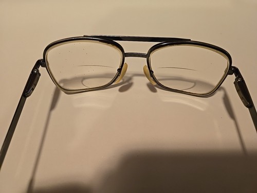 Gafas de aviador TITMUS TO-Z87 vintage 5 1/2 Gunmetal 56-18 gruesas, bisagras flexibles - Imagen 7 de 7