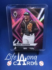 2021 Panini Chronicles Phoenix Manny Machado #24 Pink Parallel 17/50 Padres