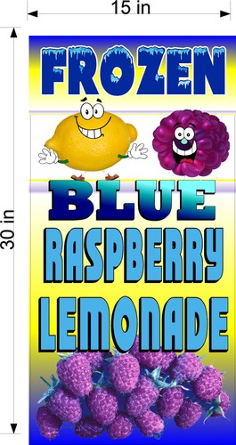 15" X 30" VINYL BANNER FROZEN LEMONADE DRINK With FRUIT CHOOSE FRUIT FLAVOR - Picture 16 of 19