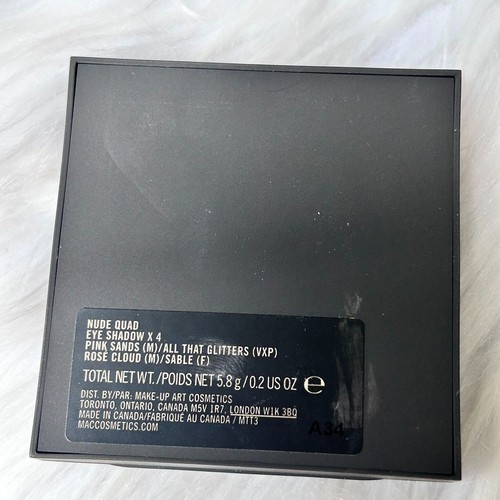 New MAC Pedro Lourenco Eye Shadow x4~Nude Quad~Full size 5.8 g/0.2 oz~Rare - Picture 4 of 4