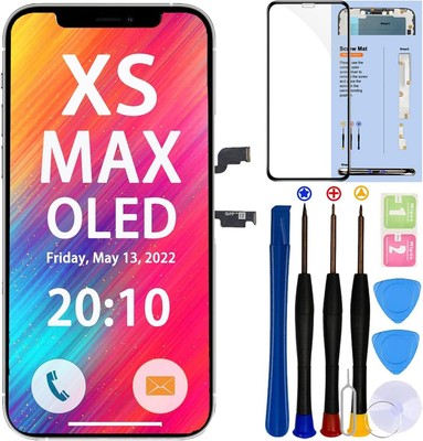 For iPhone Xs MAX OLED Screen Replacement 6.5 inch 3D Touch Screen Display LCD