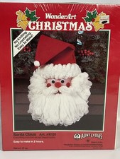 New Aunt Lydia's Wonder Art Santa Claus Felt Yarn Kit Christmas Sealed K131 1991
