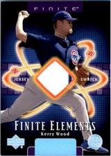 2003 Upper Deck Finite Elements Game Jersey #KW Kerry Wood Jersey - NM-MT