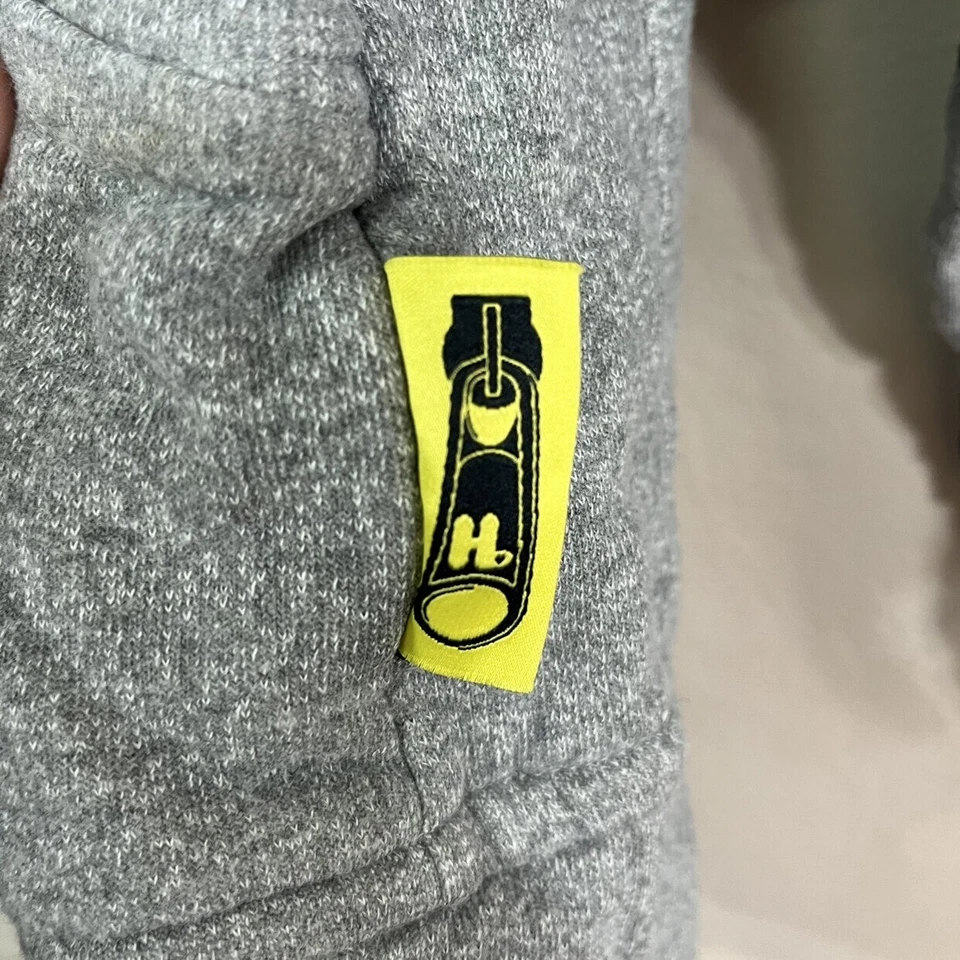 XS Harajuku Lovers Grey Sweatshirt Jacket Detail Throughout Asymmetric Zip - Image 4 of 4