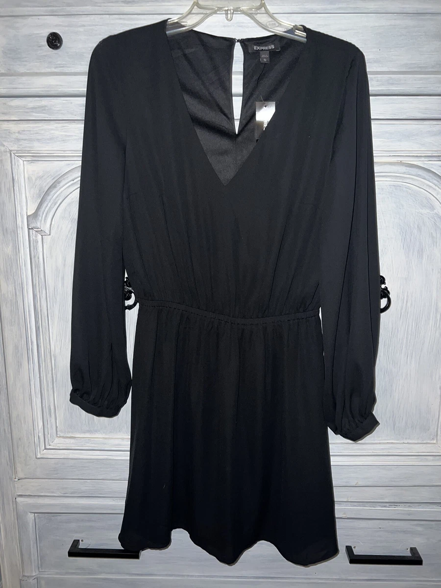 Express long deals sleeve cocktail dresses